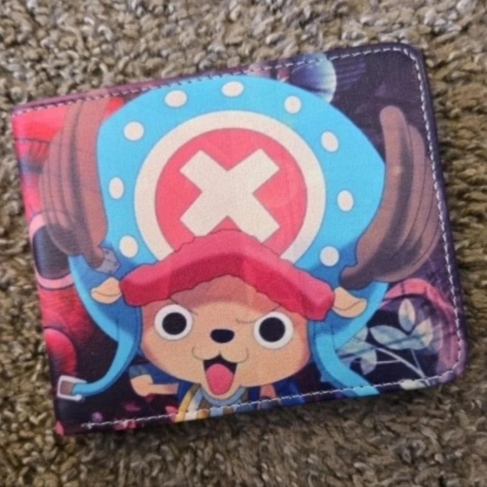 New one piece anime manga leather wallet